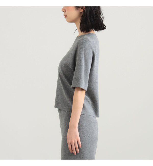 Demi-Luxe BEAMS 「AK+1 / 総針 ショート ニット」|ニット・セーター|