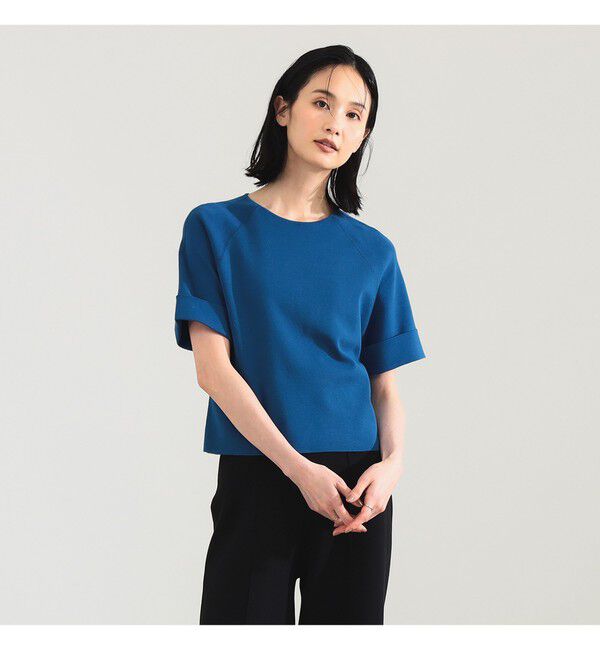 Demi-Luxe BEAMS 「AK+1 / 総針 ショート ニット」|ニット・セーター|