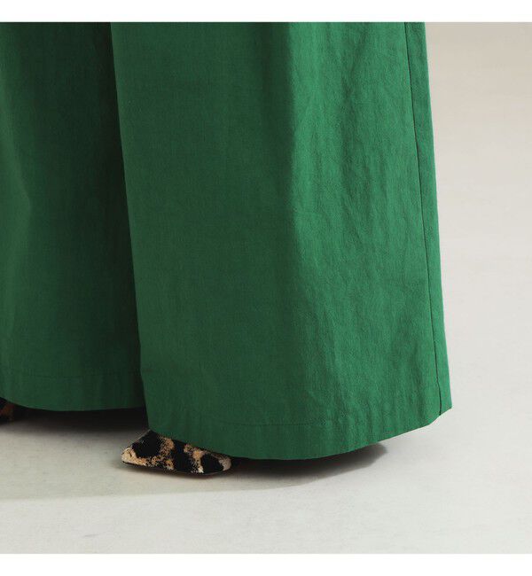 Demi-Luxe BEAMS 「AK+1 / コットン ワイドパンツ」|チノ|