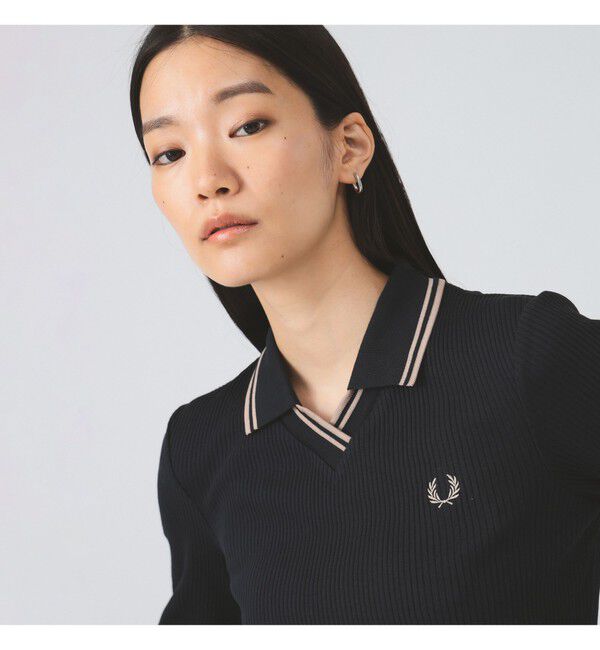 Ray BEAMS 「【別注】FRED PERRY / Twin Tipped Ribbed Polo Shirt」|ポロシャツ|