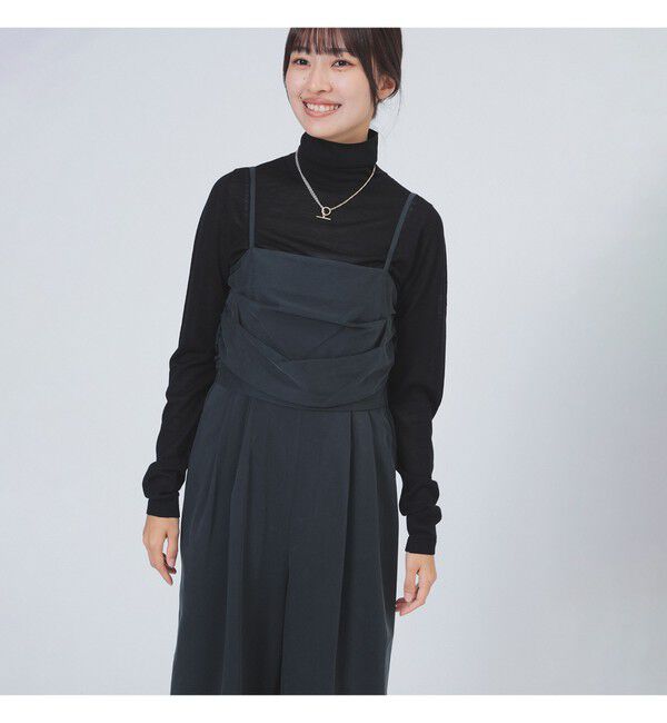 Demi-Luxe BEAMS 「キュプラ ドレープ オールインワン」|オールインワン|