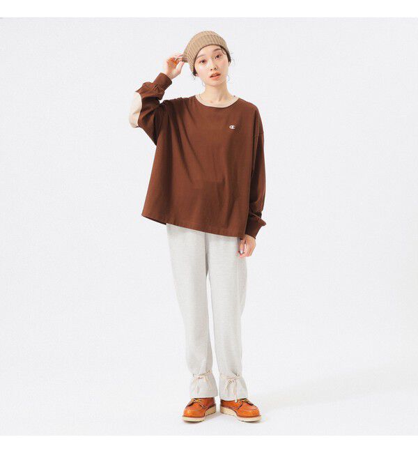 BEAMSBOY「【別注】Champion / エルボーパッチ Tシャツ」|Tシャツ・カットソー|