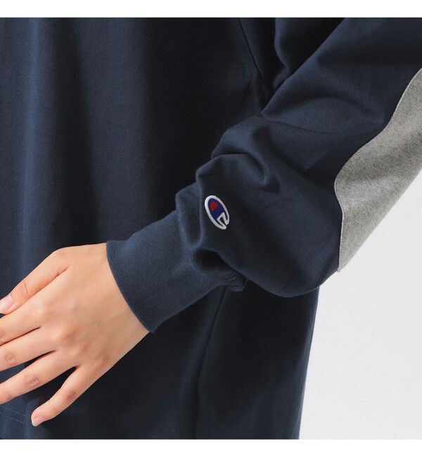 BEAMSBOY「【別注】Champion / エルボーパッチ Tシャツ」|Tシャツ・カットソー|