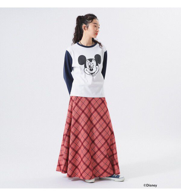 BEAMSBOY「【別注】Champion / ミッキーマウス / フットボール Tシャツ」|Tシャツ・カットソー|