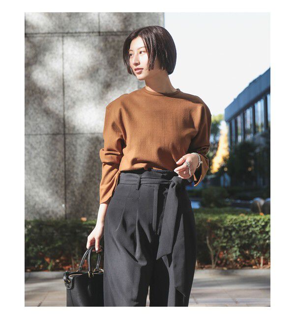 Demi-Luxe BEAMS 「ウール ジャージ プルオーバー」|Tシャツ・カットソー|CAMEL