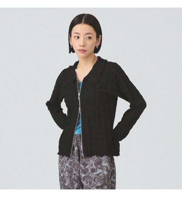 Ray BEAMS 「カット ジャカード ジップ シャツ」|シャツ・ブラウス|