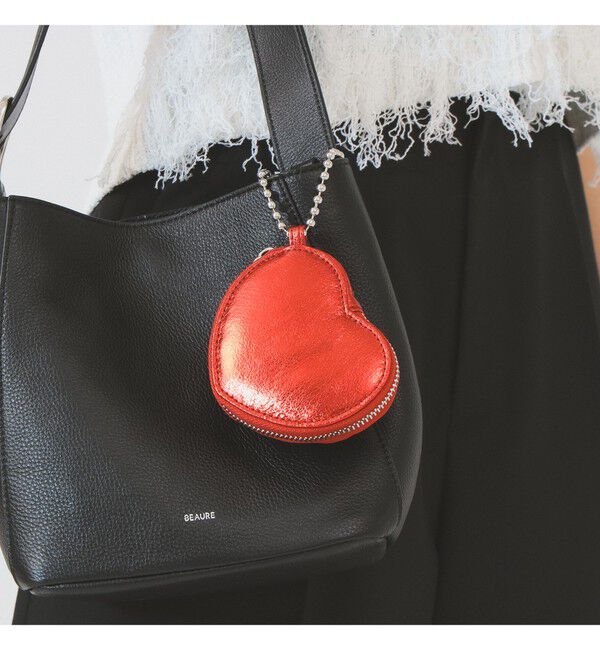 Ray BEAMS 「ハート ポーチ」|ポーチ|RED