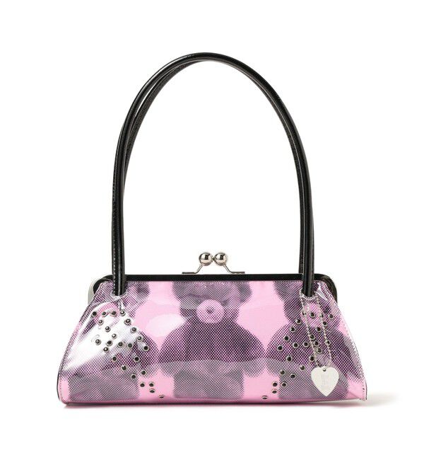 Ray BEAMS 「HEY！Mrs ROSE / Overlap Boston Bag」|ハンドバッグ|PINK