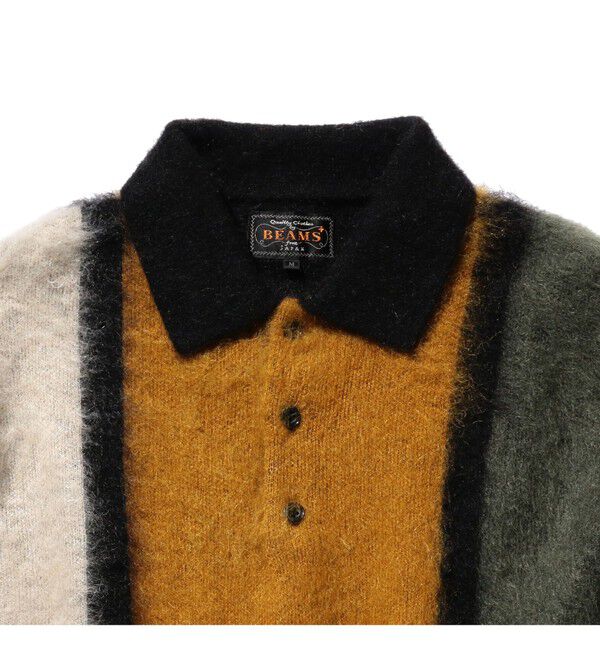 BEAMS PLUS「シャギー ニット ポロシャツ」|ポロシャツ|