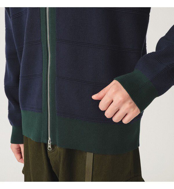 BEAMS「【別注】LACOSTE / ジップ カーディガン」|ニット・セーター|