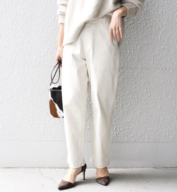 SHIPS for women「《一部追加予約》【WEB限定】ストレッチ ベーシック ベイカー パンツ」|その他|