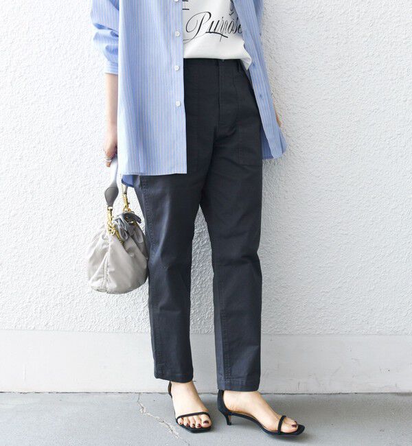 SHIPS for women「《一部追加予約》【WEB限定】ストレッチ ベーシック ベイカー パンツ」|その他|