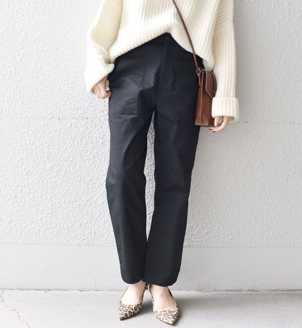 SHIPS for women「《一部追加予約》【WEB限定】ストレッチ ベーシック ベイカー パンツ」|その他|