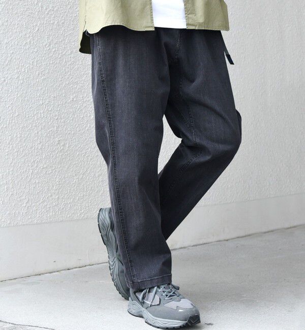 SHIPS any「【SHIPS any別注】Gramicci: オーガニックコットン ルーズテーパード ストレッチ デニム パンツ◆」|デニム|