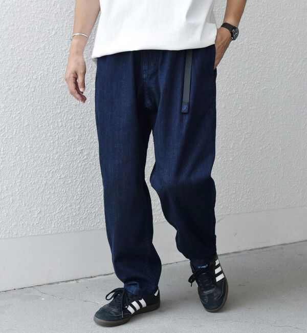 SHIPS any「【SHIPS any別注】Gramicci: オーガニックコットン ルーズテーパード ストレッチ デニム パンツ◆」|デニム|