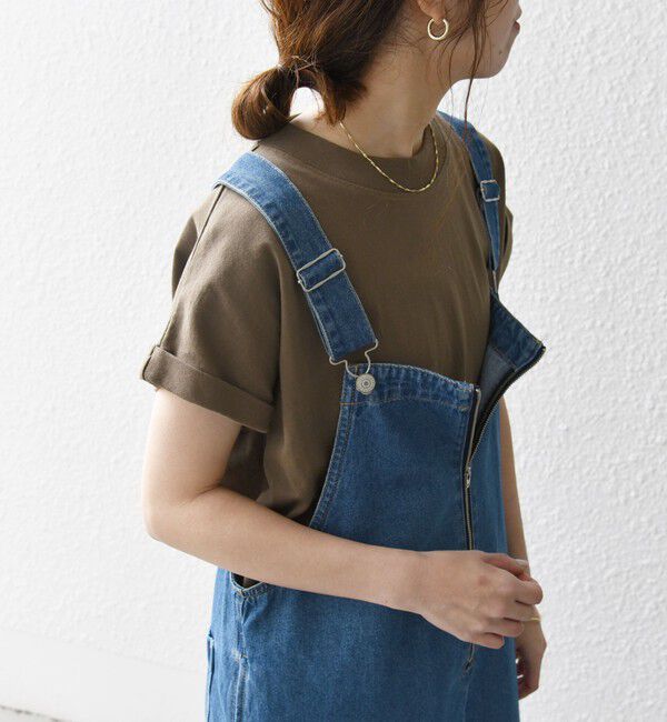 SHIPS any「SHIPS any:〈抗菌防臭/洗濯機可能〉USAコットン フレンチスリーブ TEE」|Tシャツ・カットソー|