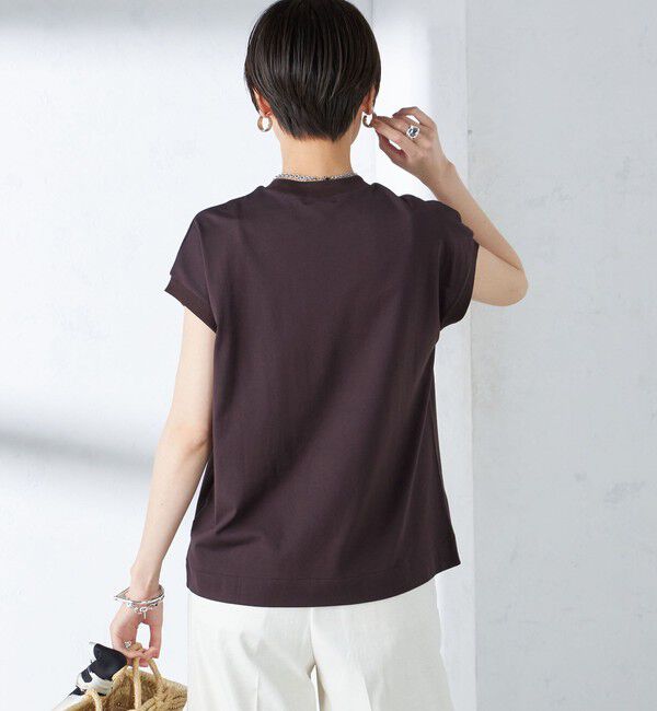 SHIPS for women「SHIPS Primary Navy Label: ニュー スヴィン コットン フレンチ スリーブ」|タンクトップ|