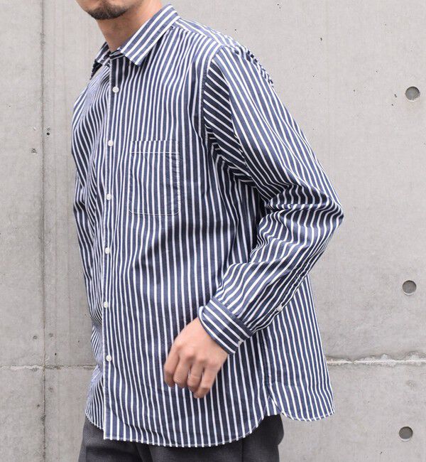 SHIPS any「SHIPS any: ストライプ / ソリッド リラックス レギュラーカラー シャツ 24SS◇」|シャツ・ブラウス|