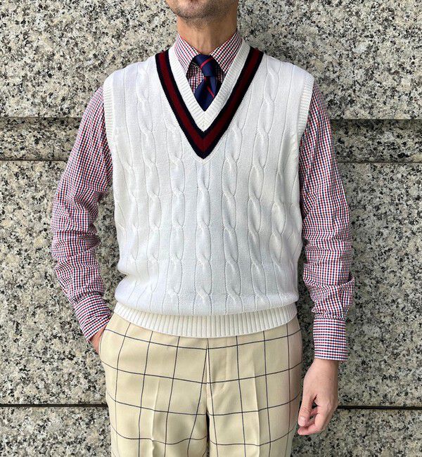 SHIPS「【SHIPS EXCLUSIVE】Southwick: Alan Paine Wool Cricket Vest」|ベスト・ジレ|