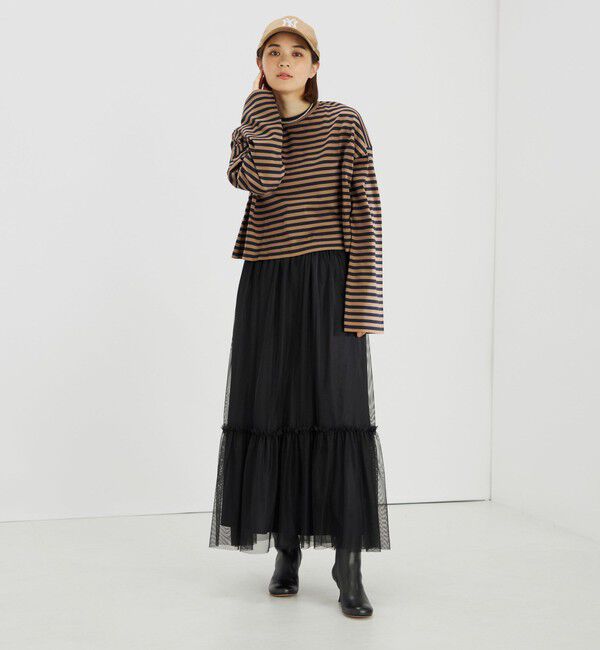 SHIPS for women「〈手洗い可能〉チュール リバーシブル ギャザー スカート◇」|スカート|