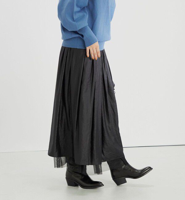 SHIPS for women「〈手洗い可能〉チュール リバーシブル ギャザー スカート◇」|スカート|