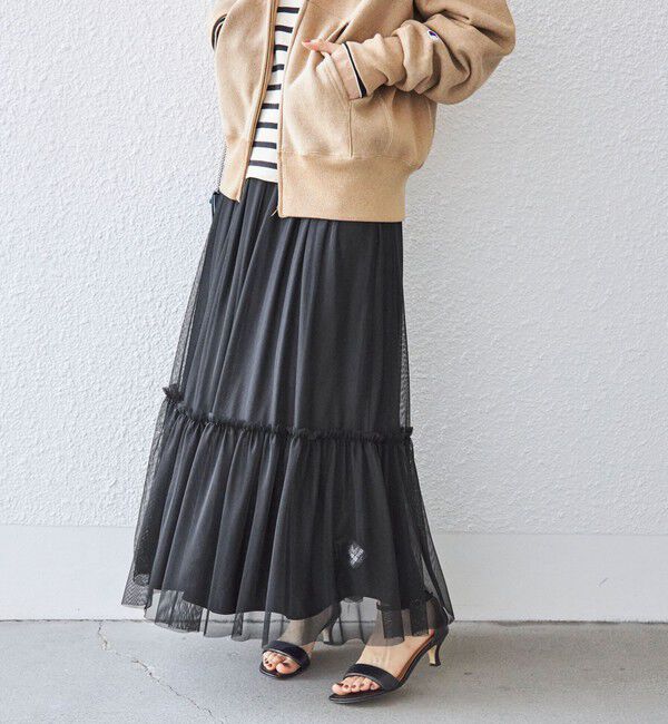 SHIPS for women「〈手洗い可能〉チュール リバーシブル ギャザー スカート◇」|スカート|