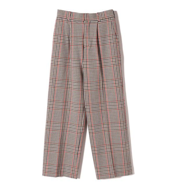 SHIPS Colors 「SHIPS Colors:〈洗濯機可能〉TR チェック タック ワイド パンツ」|スラックス|