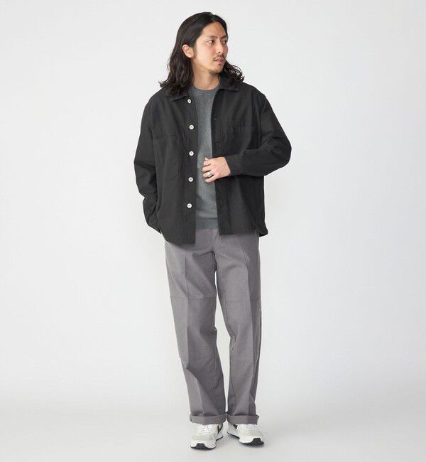 SHIPS「SHIPS: ハイツイストヤーン コットン ミリタリー シャツ アウター」|ミリタリージャケット|
