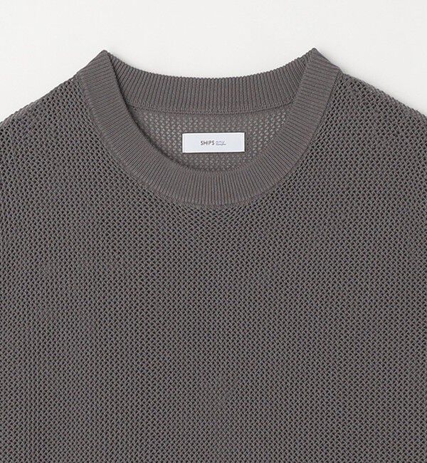 SHIPS any「SHIPS any: 〈洗濯機可能〉シアー ニット クルーネック プルオーバー ベスト◇」|ベスト・ジレ|