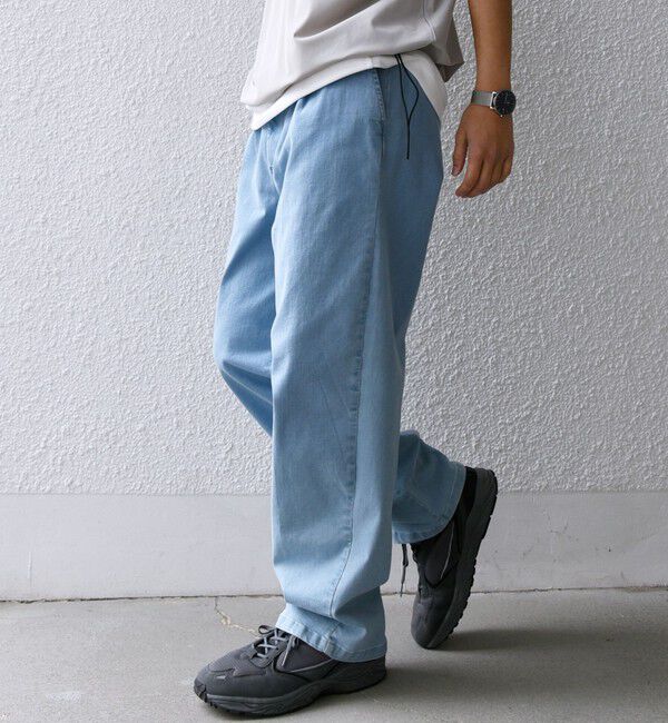 SHIPS any「SHIPS any: ベターコットン 1タック ストレッチ イージー バギー デニム パンツ◇」|デニム|