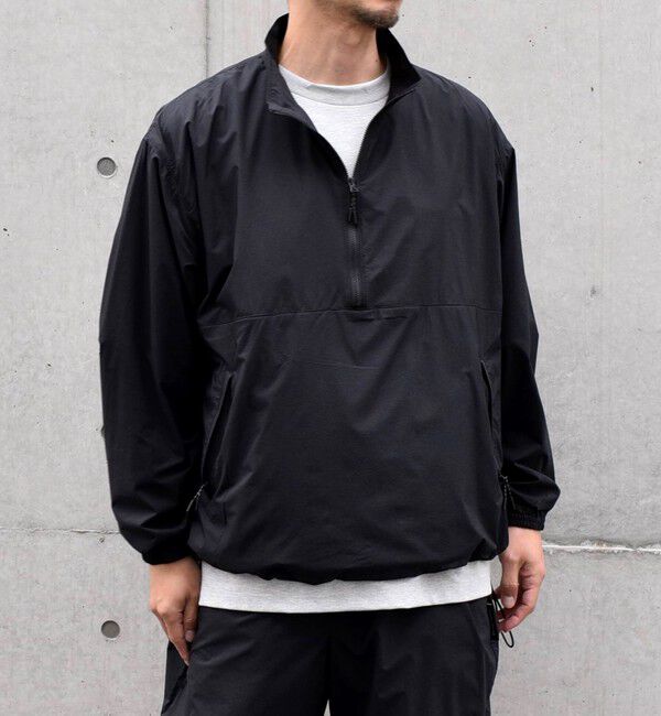 SHIPS any「SHIPS any: 〈撥水・透湿・軽量〉PERTEX(R) ハーフジップ プルオーバー ブルゾン (セットアップ対応)◇」|ブルゾン・スタジャン|