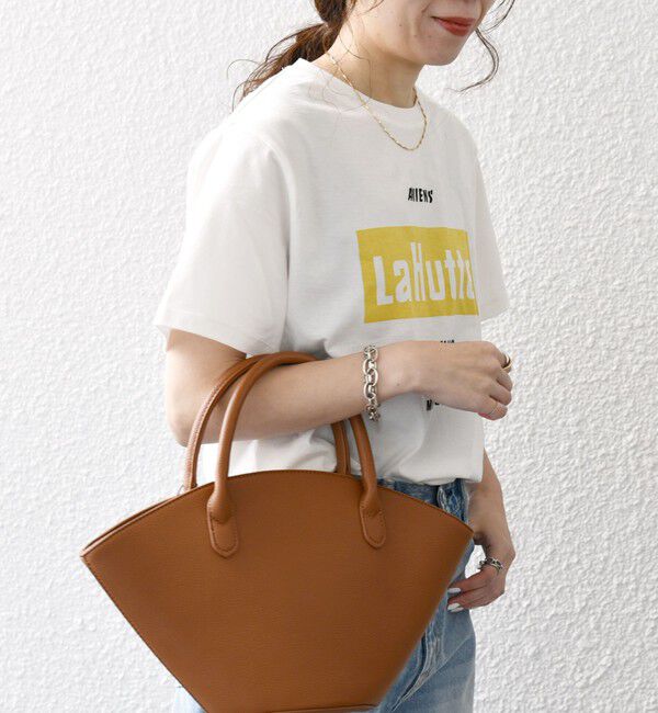 SHIPS any「La Hutte:〈洗濯機可能〉デザイン ロゴ  プリント TEE」|Tシャツ・カットソー|