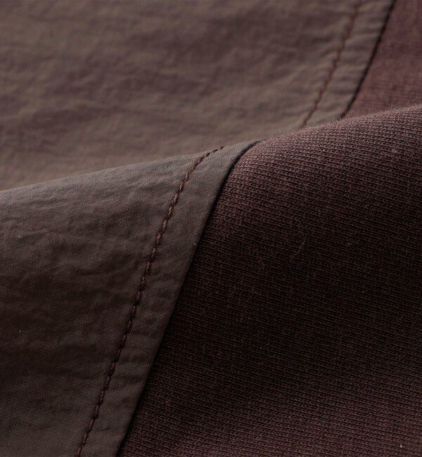 SHIPS any「SHIPS any: コットン / ナイロン コンビ スケアスリーブ スピンドル ワイド Tシャツ◇」|Tシャツ・カットソー|