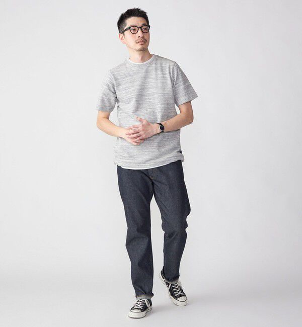 SHIPS「SHIPS: フェイクレイヤード ピケ クルーネック Tシャツ」|Tシャツ・カットソー|