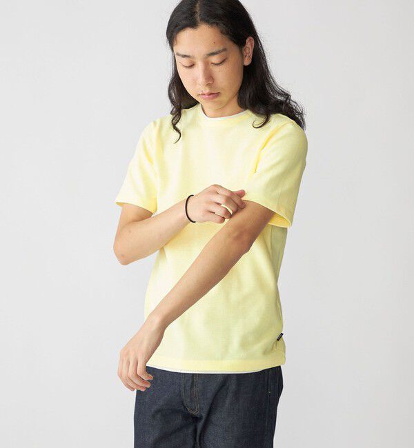 SHIPS「SHIPS: フェイクレイヤード ピケ クルーネック Tシャツ」|Tシャツ・カットソー|