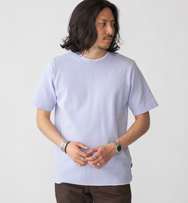 SHIPS「SHIPS: フェイクレイヤード ピケ クルーネック Tシャツ」|Tシャツ・カットソー|