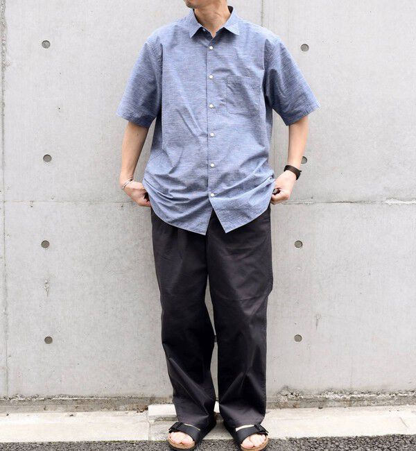 SHIPS any「SHIPS any: ブルーパレット ストライプ / ハケメ リラックス レギュラーカラー シャツ◇」|シャツ・ブラウス|