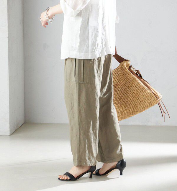 SHIPS for women「〈手洗い可能〉裾 ドロスト カーゴ パンツ ◇」|その他|