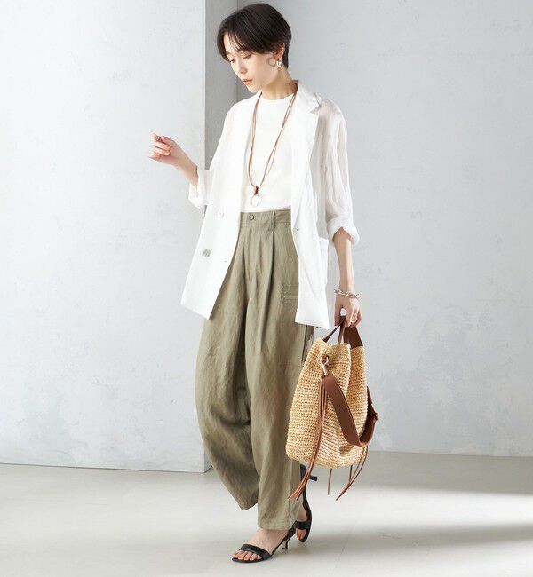 SHIPS for women「〈手洗い可能〉裾 ドロスト カーゴ パンツ ◇」|その他|