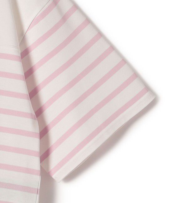 SHIPS for women「〈手洗い可能〉オーガニック 綿 ボーダー ショート スリーブ」|Tシャツ・カットソー|