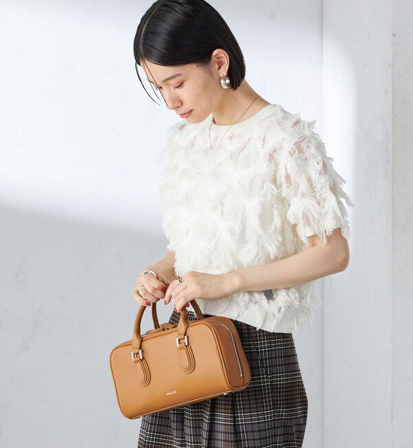 SHIPS for women「〈手洗い可能〉シアー フリンジ ジャカード プルオーバー」|ニット・セーター|