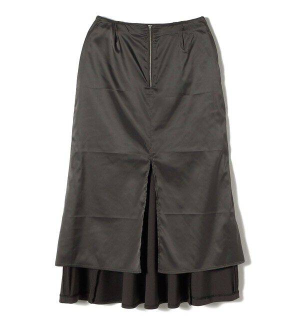 SHIPS for women「〈手洗い可能〉ニット ジョーゼット バック マーメイド スカート」|スカート|