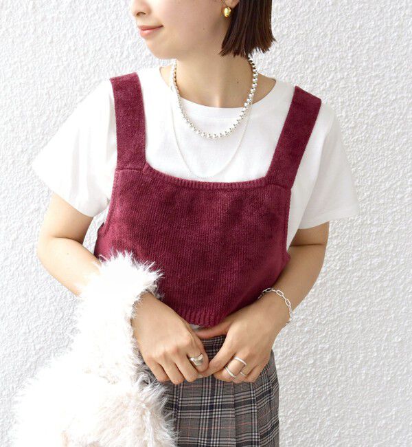 SHIPS for women「〈手洗い可能〉モールヤーン ニット ビスチェ」|ニット・セーター|