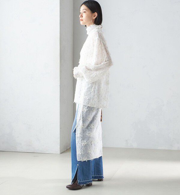 SHIPS for women「【SHIPS別注】crinkle crinkle crinkle:エンブロイダリー ラップ スカート」|スカート|