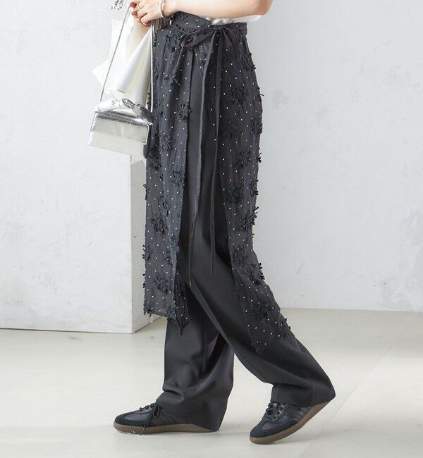 SHIPS for women「【SHIPS別注】crinkle crinkle crinkle:エンブロイダリー ラップ スカート」|スカート|