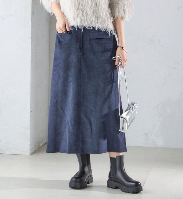 SHIPS for women「〈洗濯機可能〉コーデュロイ セミフレア スカート」|スカート|