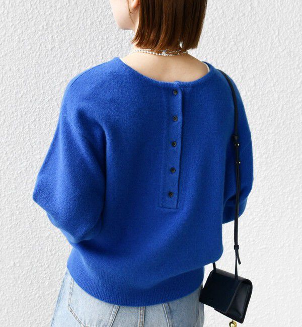 SHIPS for women「〈手洗い可能〉7G ウール カシミヤ ヘンリーネック 2WAY プルオーバー」|ニット・セーター|