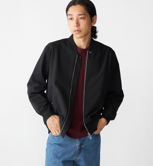 SHIPS「SHIPS: SOLOTEX(R) ストレッチ ミリタリー ブルゾン」|ブルゾン・スタジャン|