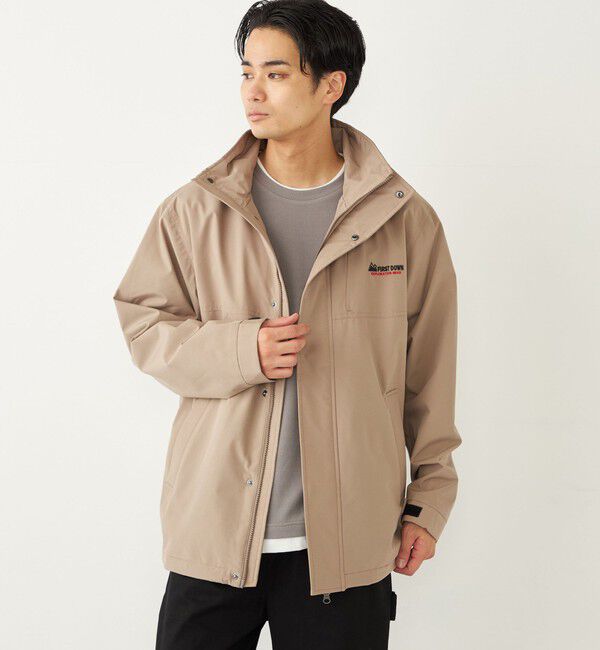 SHIPS Colors 「【SHIPS Colors別注】FIRST DOWN: 〈洗濯機可能〉ジップ フード ブルゾン」|ブルゾン・スタジャン|