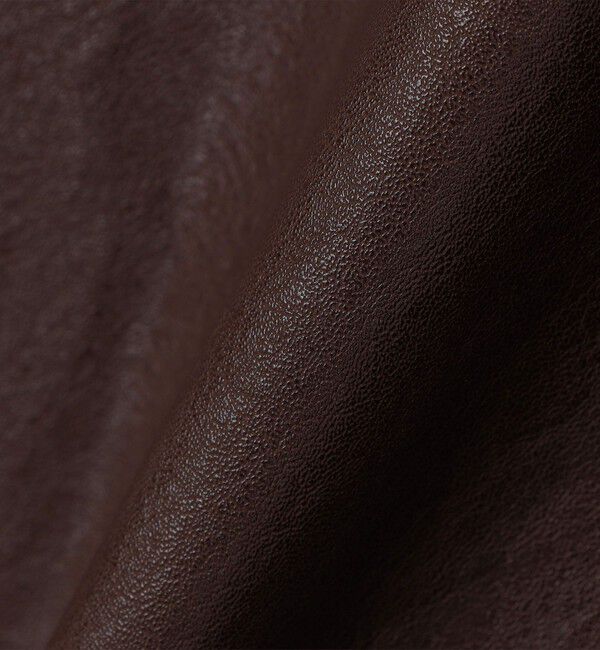 SHIPS「City Ambient Products: 合成皮革 ショート ジップ ブルゾン」|ブルゾン・スタジャン|